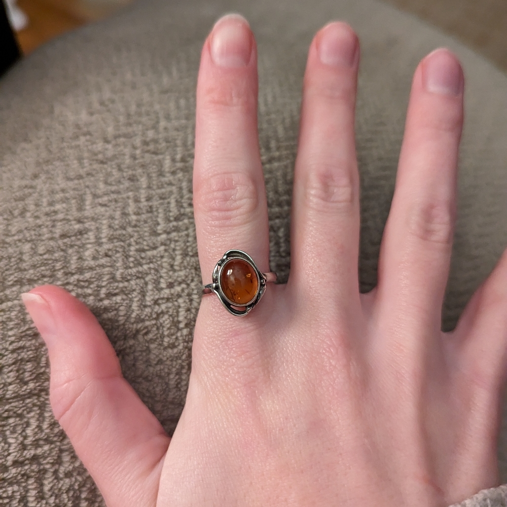 Sterling Silver Zirconia Size 7 Ring